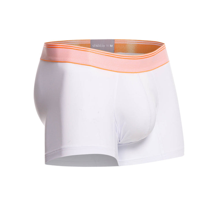 Mundo Unico Men's Toronja Short Boxer Briefs - White Microfiber