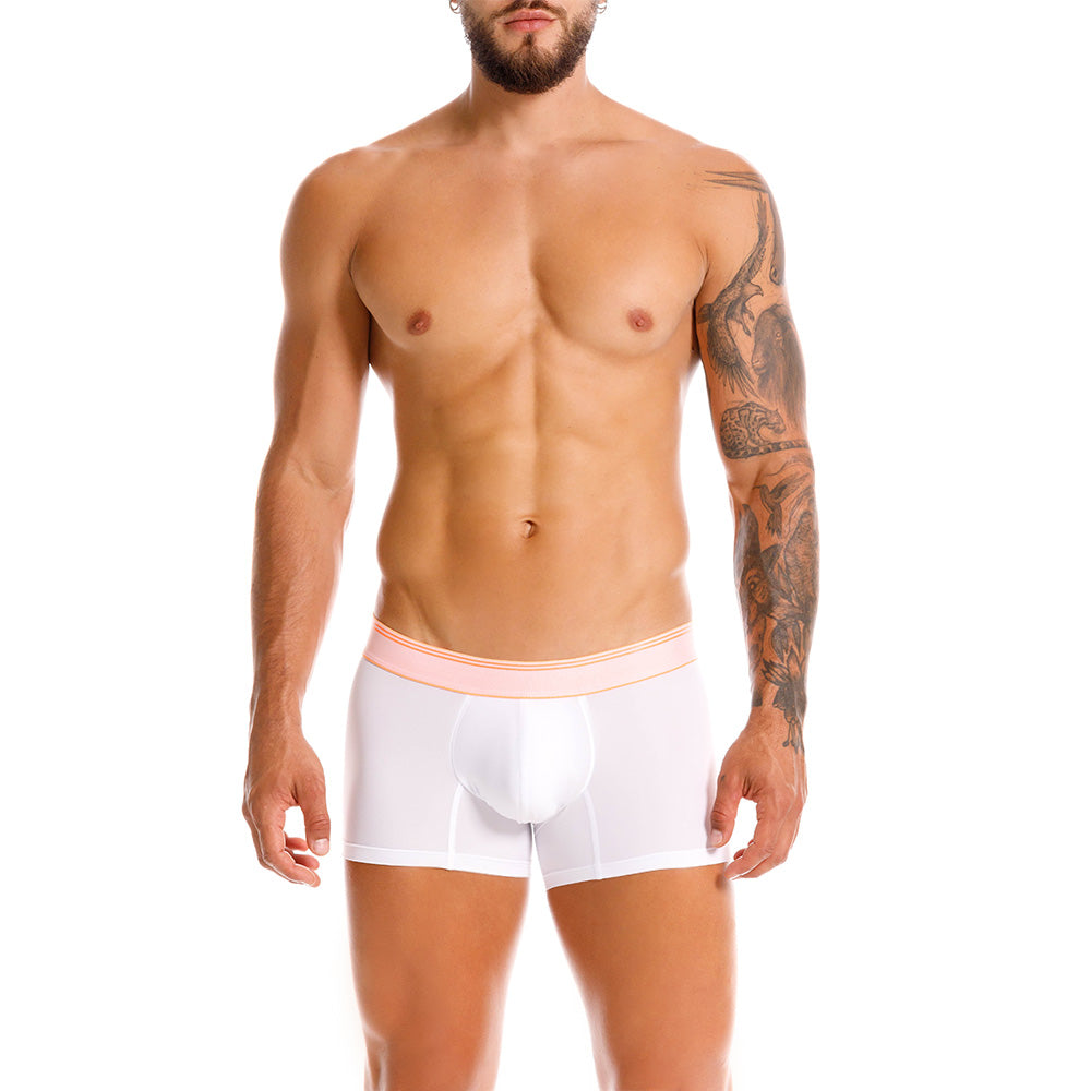 Mundo Unico Men's Toronja Short Boxer Briefs - White Microfiber