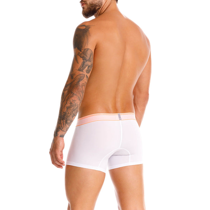 Mundo Unico Men's Toronja Short Boxer Briefs - White Microfiber