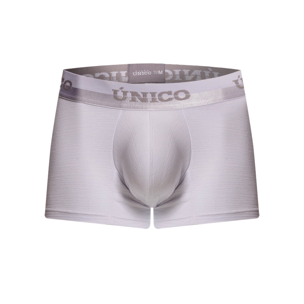 Mundo Unico Men's Yeniseos White Solid Short Boxer Briefs