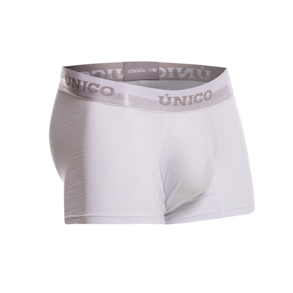 Mundo Unico Men's Yeniseos White Solid Short Boxer Briefs