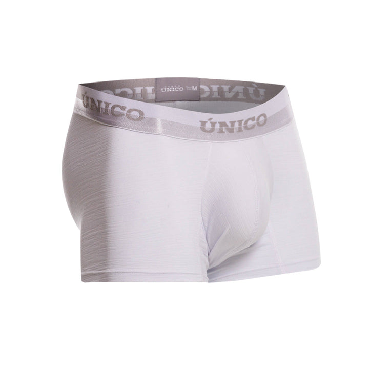 Mundo Unico Men's Yeniseos White Solid Short Boxer Briefs