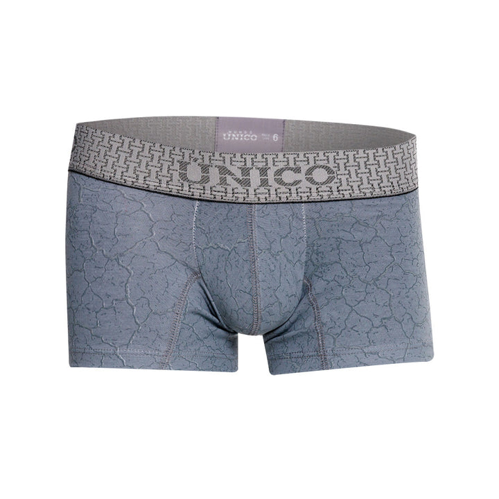 Mundo Unico boys grey microfiber mid boxer Baldio kids underwear – front view
