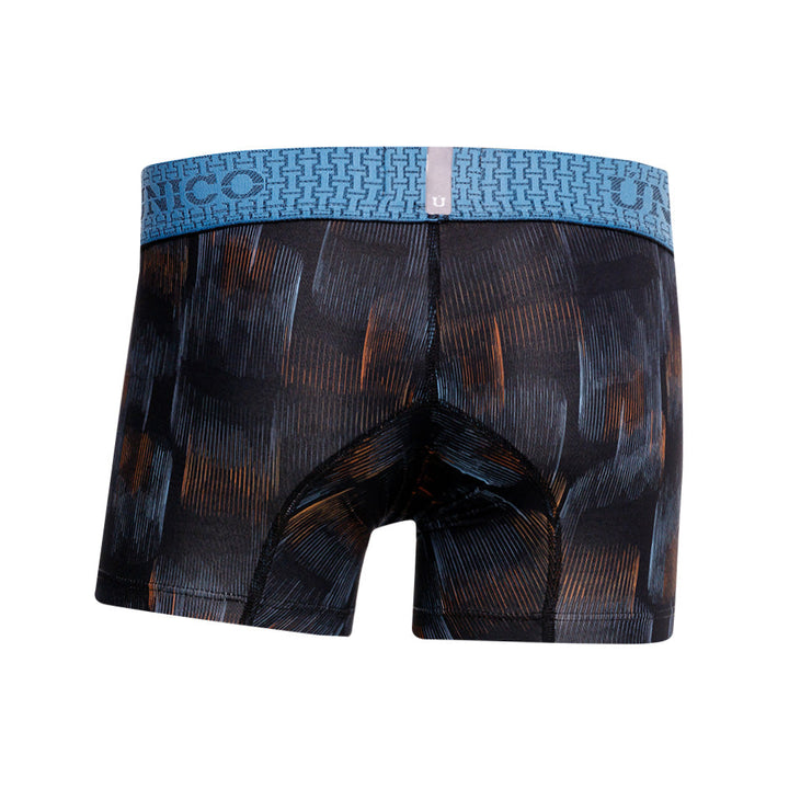 Mundo Unico Boys' Microfiber Mid-Length Boxer Briefs - Epítome Black Print