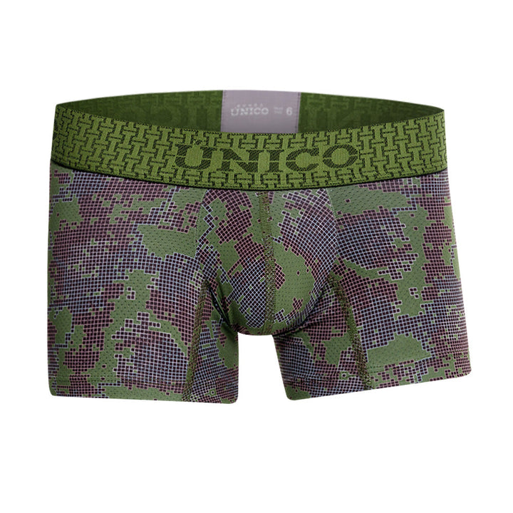 Mundo Unico Boys’ Boxer Medio Kombu Verde - Premium Microfiber Mid-Leg Boxer Briefs