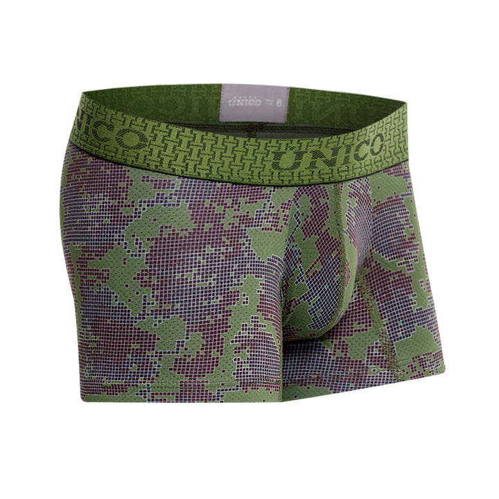 Mundo Unico Boys’ Boxer Medio Kombu Verde - Premium Microfiber Mid-Leg Boxer Briefs