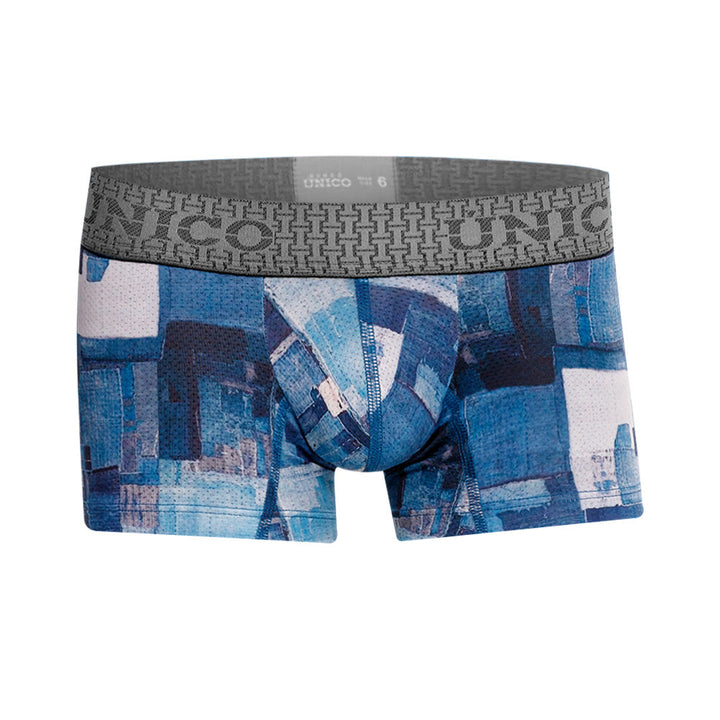 Mundo Unico Boys’ Boxer Medio Trozo Azul - Premium Microfiber Mid-Leg Boxer Briefs