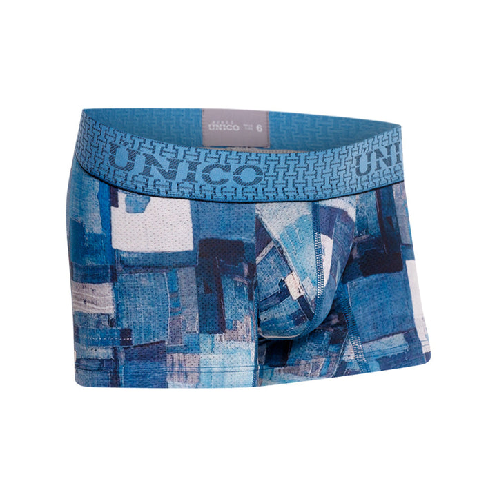 Mundo Unico Boys’ Boxer Medio Trozo Azul - Premium Microfiber Mid-Leg Boxer Briefs
