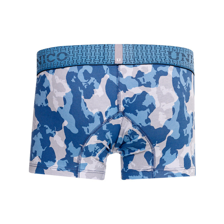 Mundo Unico boys blue cotton mid boxer Vinilo kids underwear – back view