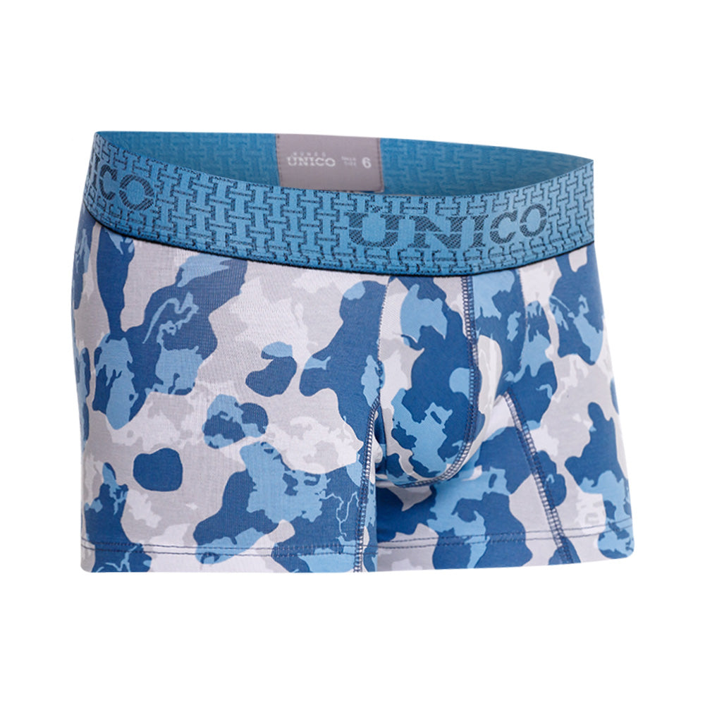 Mundo Unico boys blue cotton mid boxer Vinilo kids underwear – side view