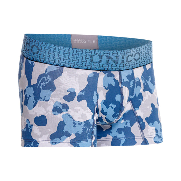 Mundo Unico boys blue cotton mid boxer Vinilo kids underwear – side view