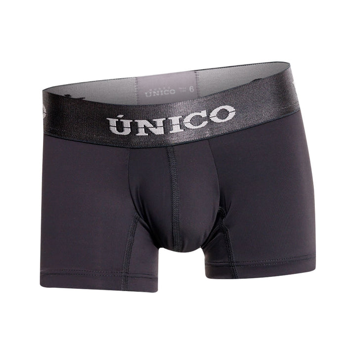 Unico Junior Boxer Medio Asfalto A23 - Boys' Asphalt Grey Cotton Boxer Brief