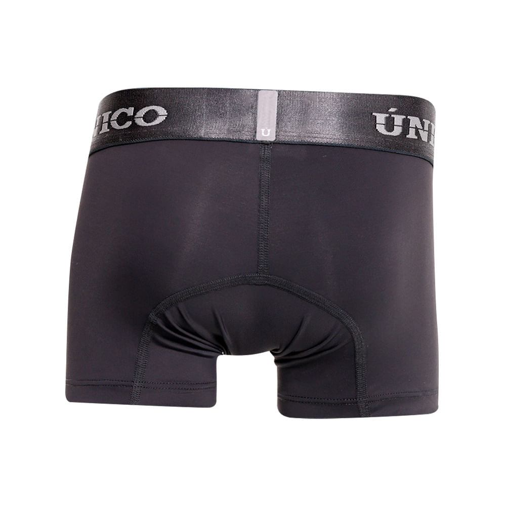 Unico Junior Boxer Medio Asfalto A23 - Boys' Asphalt Grey Cotton Boxer Brief