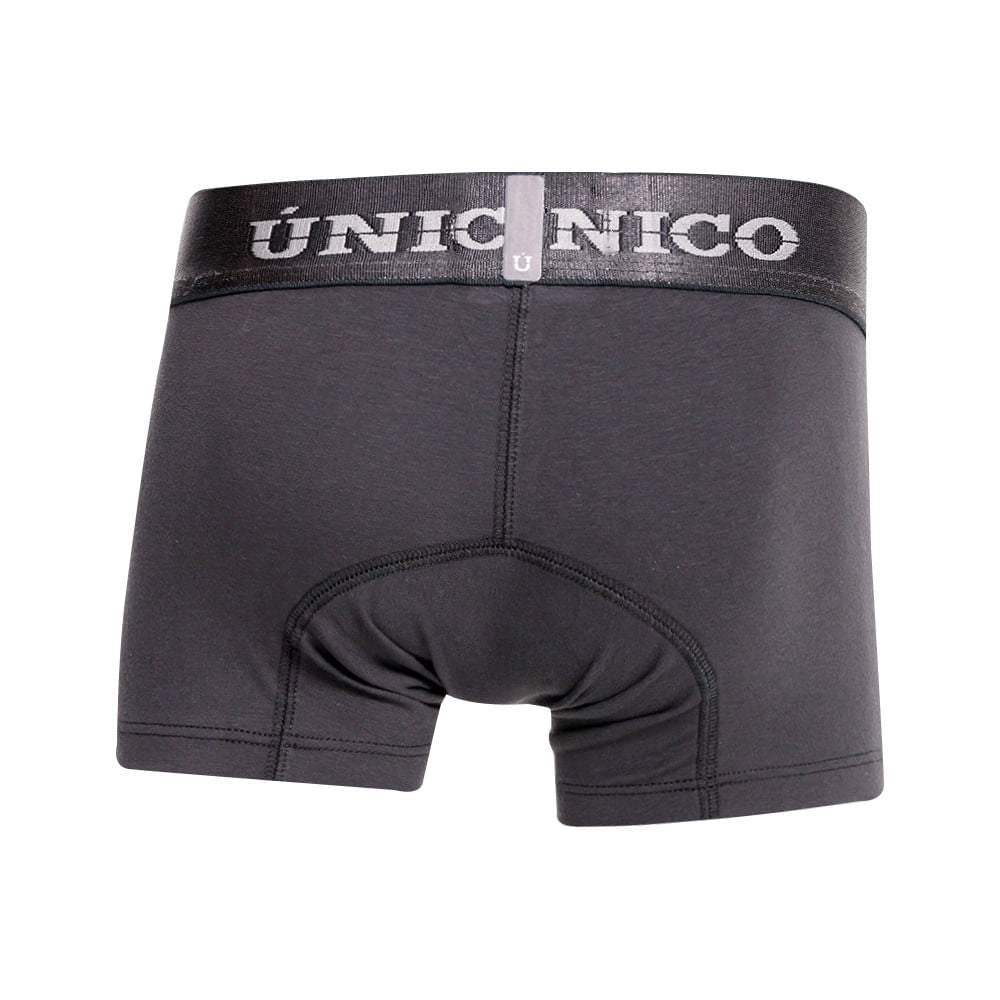 Mundo Unico Boys' Asfalto M23 Mid-Length Boxer Briefs - Solid Charcoal Grey Microfiber Underwear