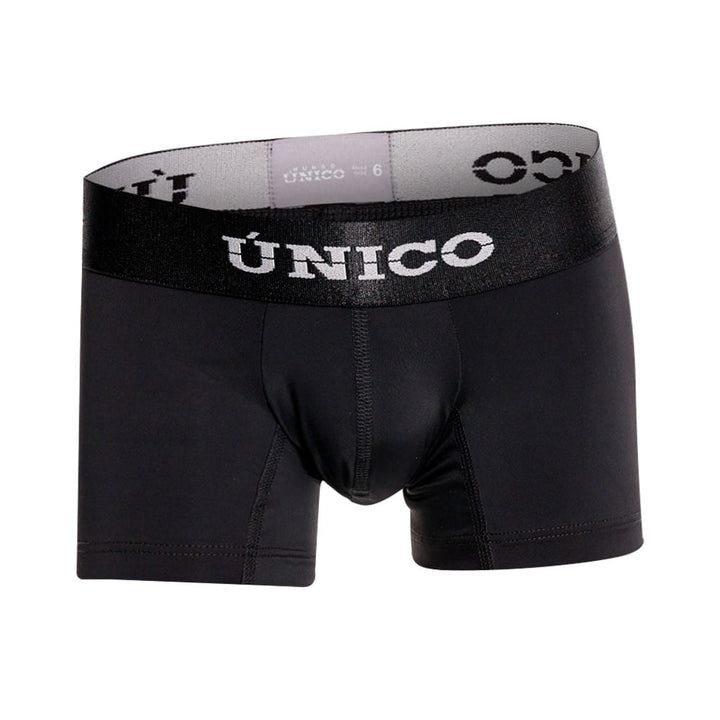 Mundo Unico Boys' Intenso M23 Mid-Length Boxer Briefs - Black Microfiber Kids' Underwear