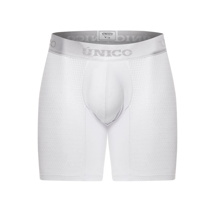 Mundo Unico Men's Balso M23 Mid-Leg Boxer Briefs - White