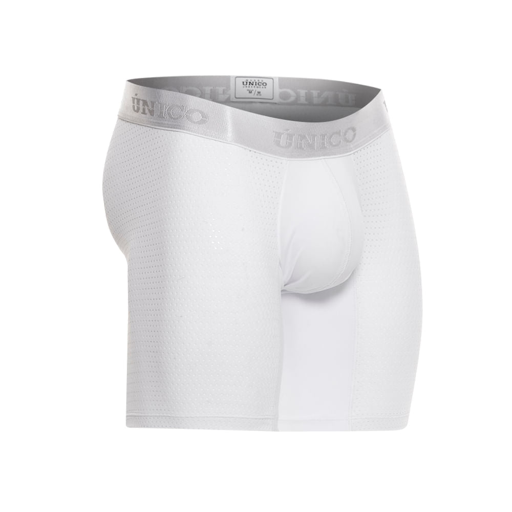 Mundo Unico Men's Balso M23 Mid-Leg Boxer Briefs - White