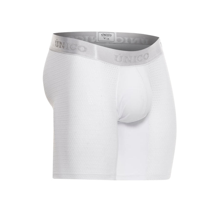 Mundo Unico Men's Balso M23 Mid-Leg Boxer Briefs - White