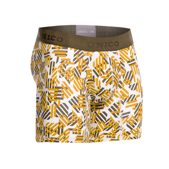 MUNDO ÚNICO "Axioma" Yellow Mid-Boxer Briefs (BOXER MEDIO AXIOMA AMARILLO)