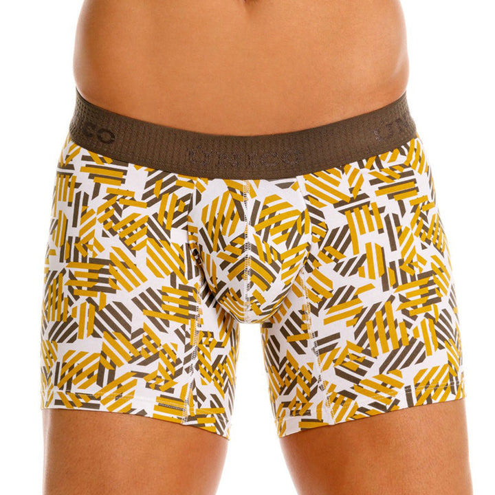 MUNDO ÚNICO "Axioma" Yellow Mid-Boxer Briefs (BOXER MEDIO AXIOMA AMARILLO)