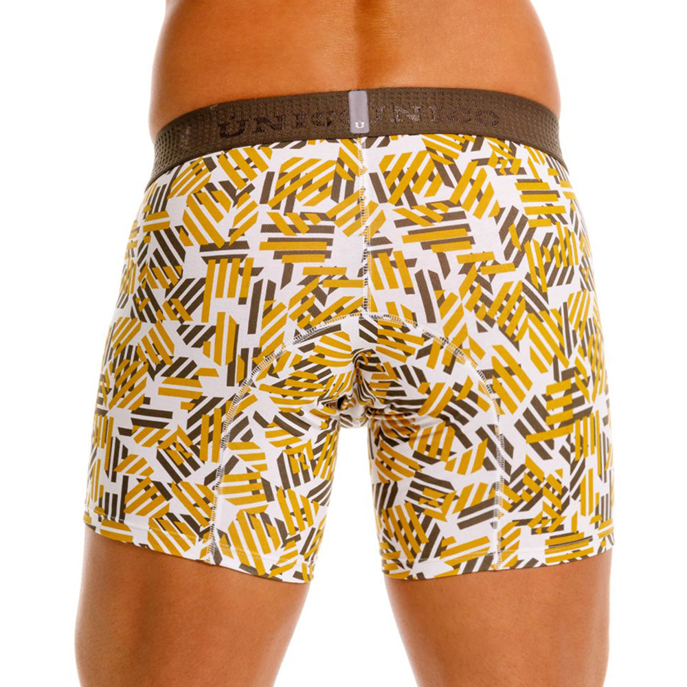 MUNDO ÚNICO "Axioma" Yellow Mid-Boxer Briefs (BOXER MEDIO AXIOMA AMARILLO)