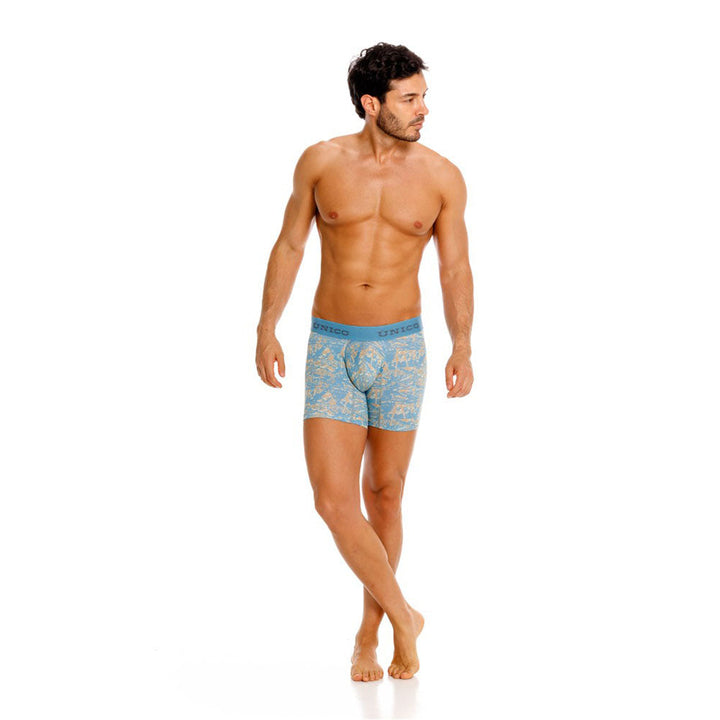 Mundo Unico Brocado Men's Boxer Briefs in Blue – men's boxer briefs Handmade in Colombia