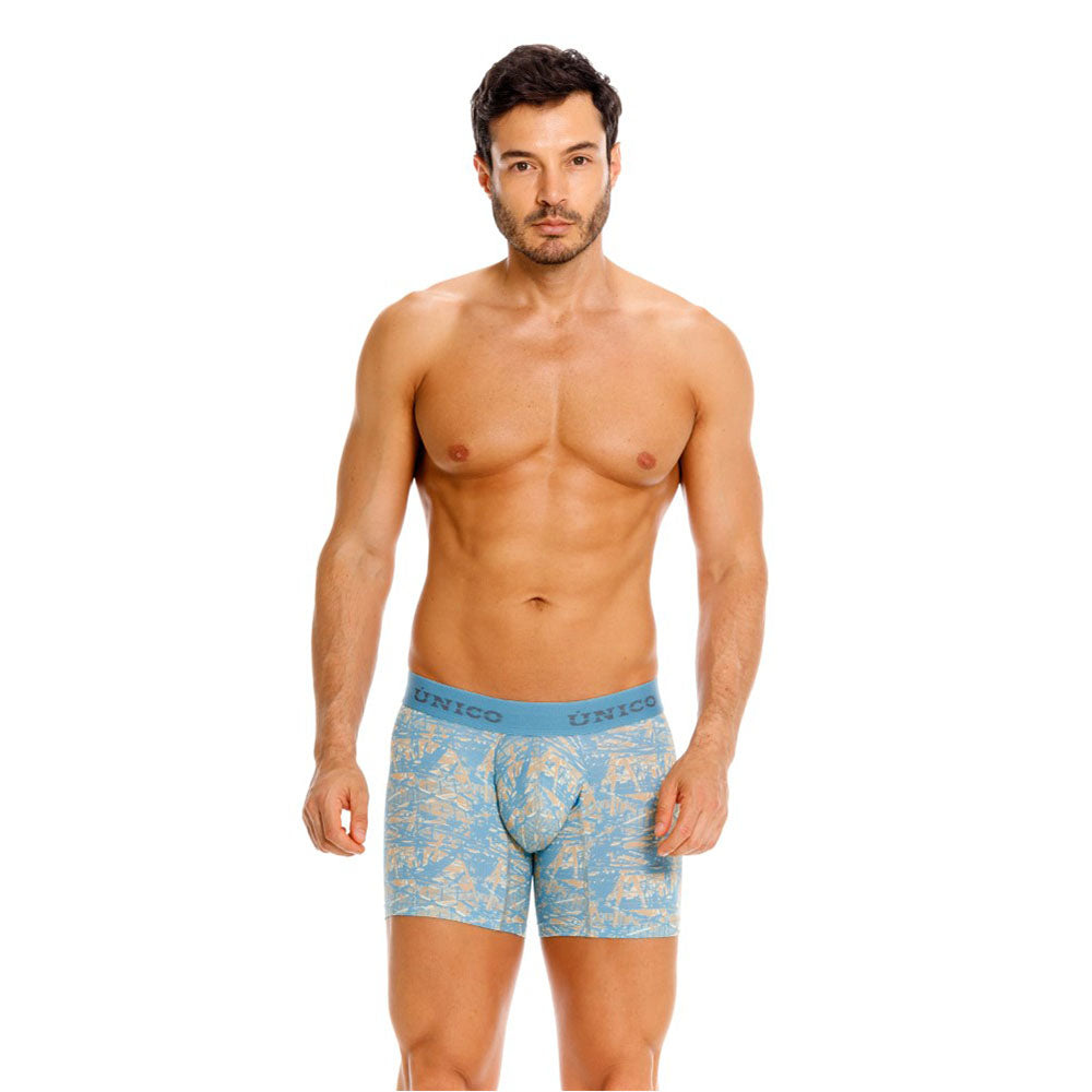 Mundo Unico Brocado Men's Boxer Briefs in Blue – men's boxer briefs Handmade in Colombia