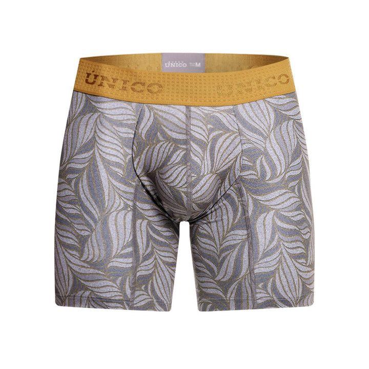 MUNDO ÚNICO Grey Caudal Print Mid-Length Boxer Briefs (BOXER MEDIO CAUDAL GRIS)