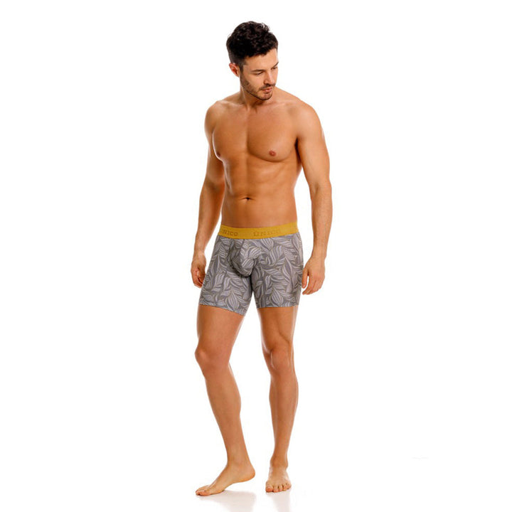 MUNDO ÚNICO Grey Caudal Print Mid-Length Boxer Briefs (BOXER MEDIO CAUDAL GRIS)