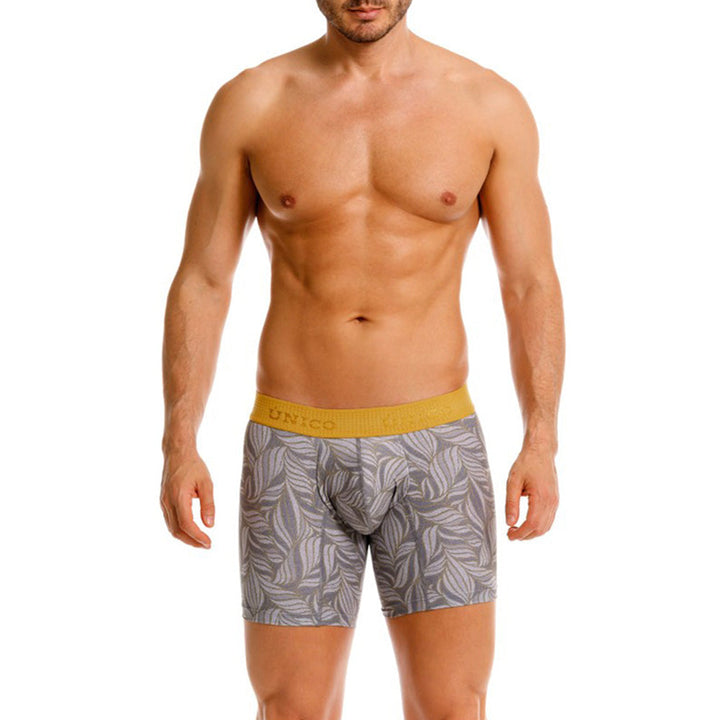 MUNDO ÚNICO Grey Caudal Print Mid-Length Boxer Briefs (BOXER MEDIO CAUDAL GRIS)