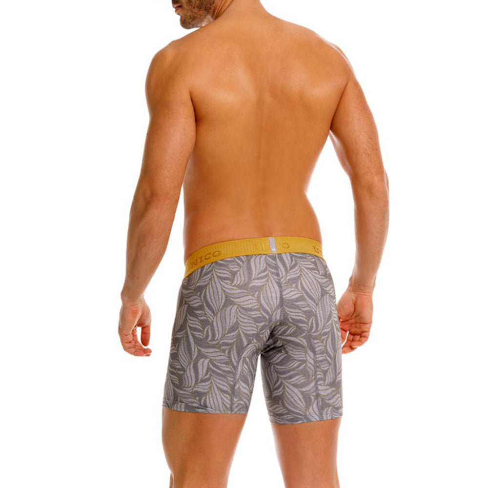 MUNDO ÚNICO Grey Caudal Print Mid-Length Boxer Briefs (BOXER MEDIO CAUDAL GRIS)