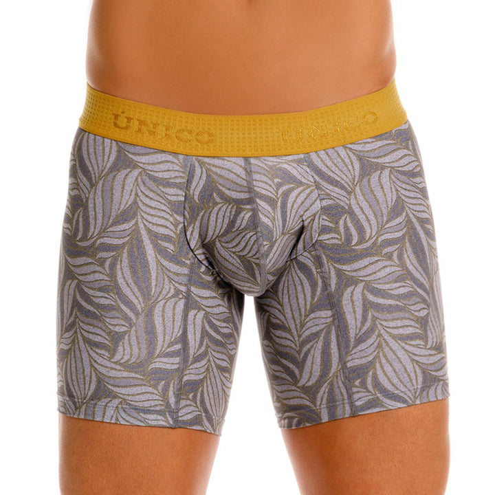 MUNDO ÚNICO Grey Caudal Print Mid-Length Boxer Briefs (BOXER MEDIO CAUDAL GRIS)