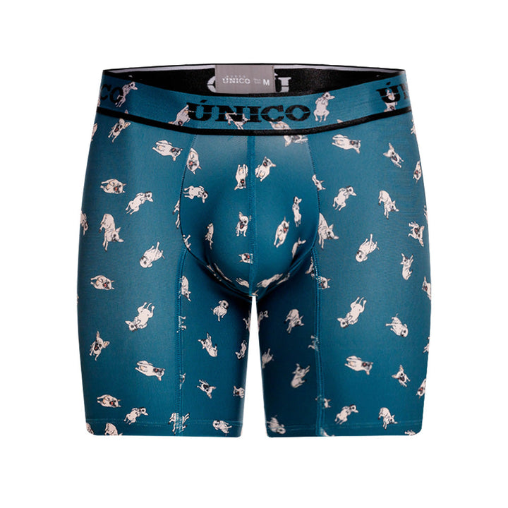 Mundo Único Green Chihuahua Boxer Briefs | Microfiber Dog Print Underwear w/ Urologist Pouch
