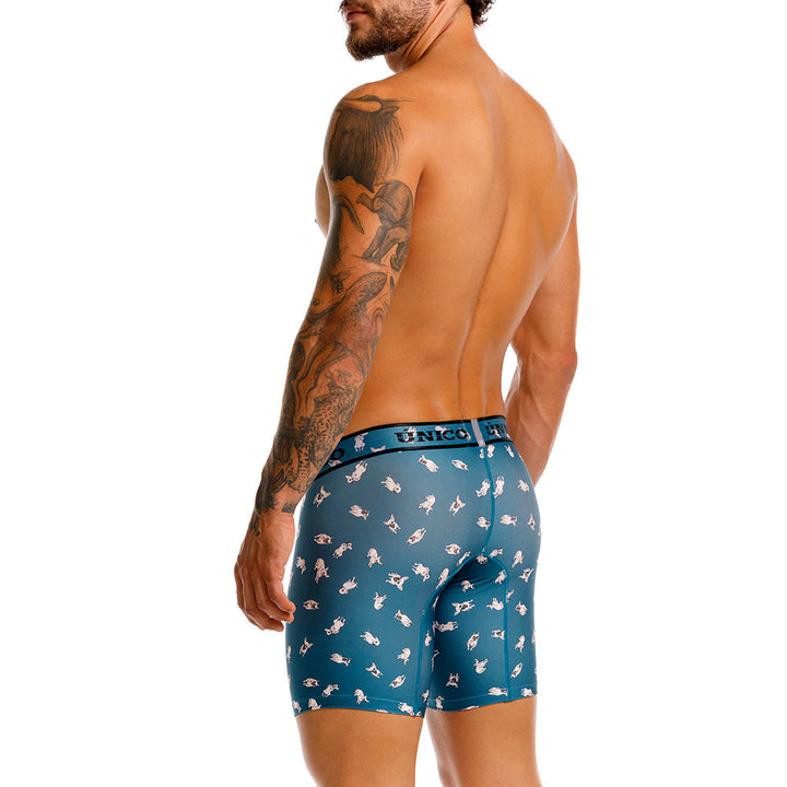 Mundo Único Green Chihuahua Boxer Briefs | Microfiber Dog Print Underwear w/ Urologist Pouch