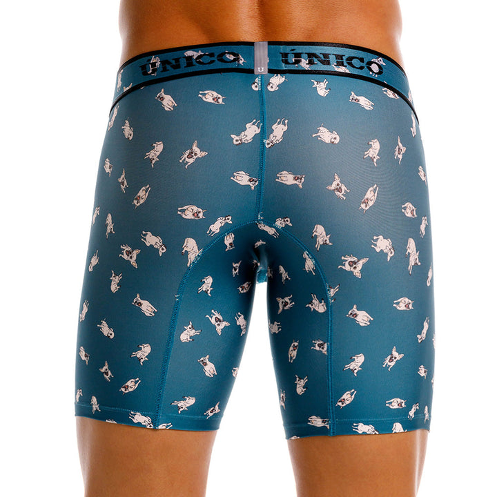 Mundo Único Green Chihuahua Boxer Briefs | Microfiber Dog Print Underwear w/ Urologist Pouch