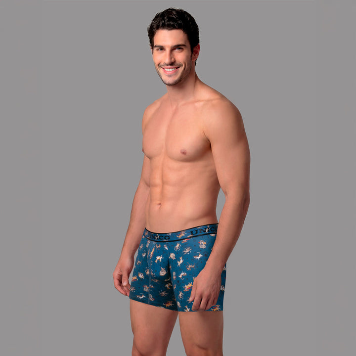 Mundo Unico Criollos Men's Boxer Briefs in Blue – men's boxer briefs Handmade in Colombia
