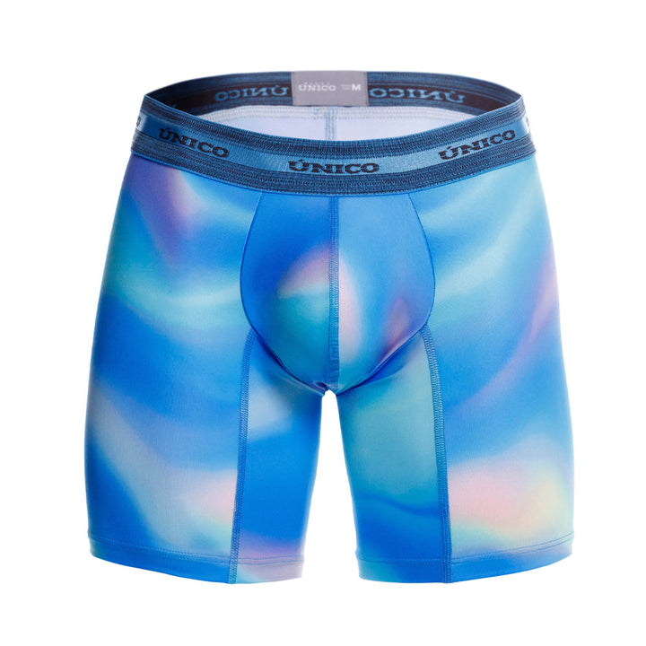 Mundo Unico Men’s Boxer Medio Daimon Azul - Printed Quick-Dry Microfiber Boxers