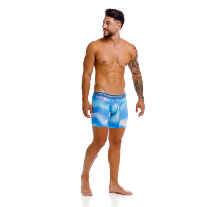 Mundo Unico Men’s Boxer Medio Daimon Azul - Printed Quick-Dry Microfiber Boxers