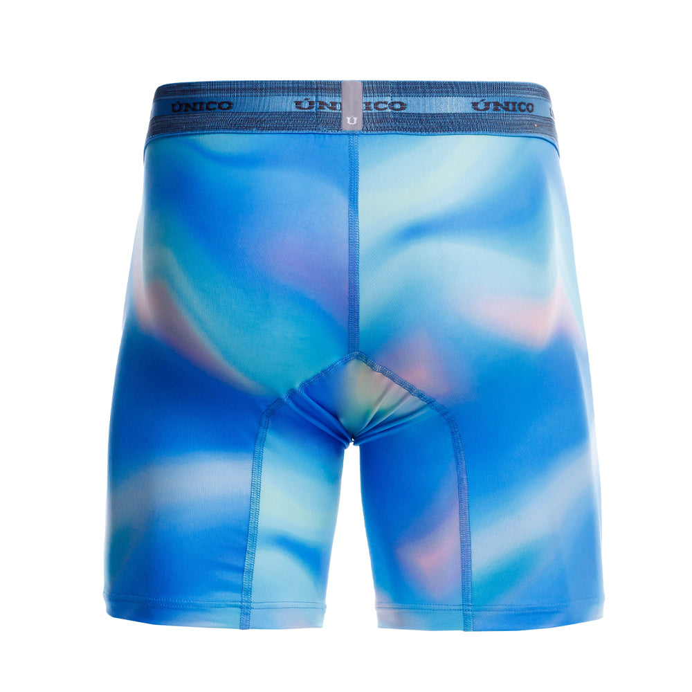 Mundo Unico Men’s Boxer Medio Daimon Azul - Printed Quick-Dry Microfiber Boxers