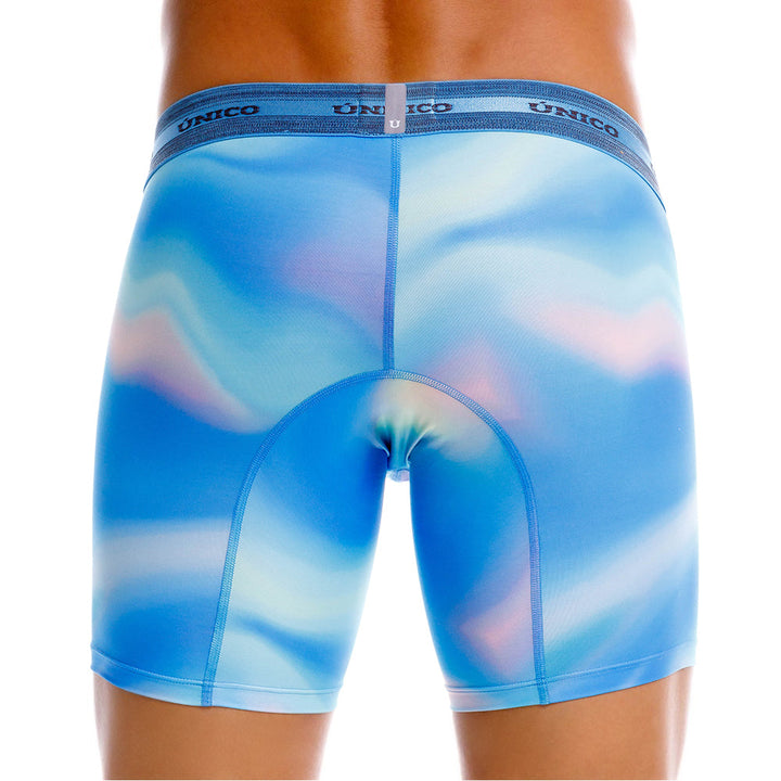 Mundo Unico Men’s Boxer Medio Daimon Azul - Printed Quick-Dry Microfiber Boxers