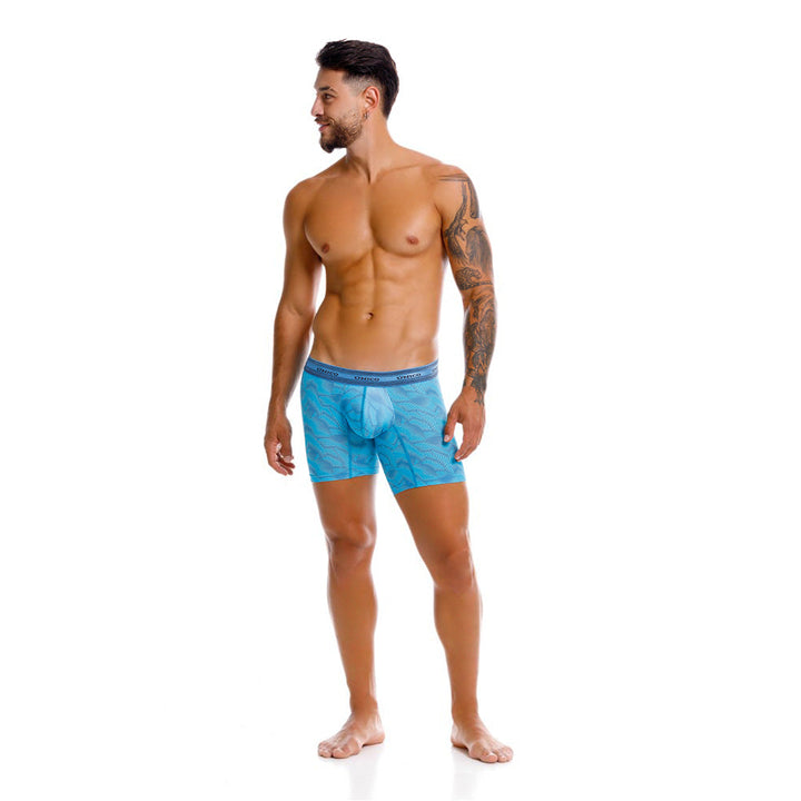 Mundo Único Men’s Boxer Medio Estraza Azul - Micro-Perforated Comfort Boxer Briefs