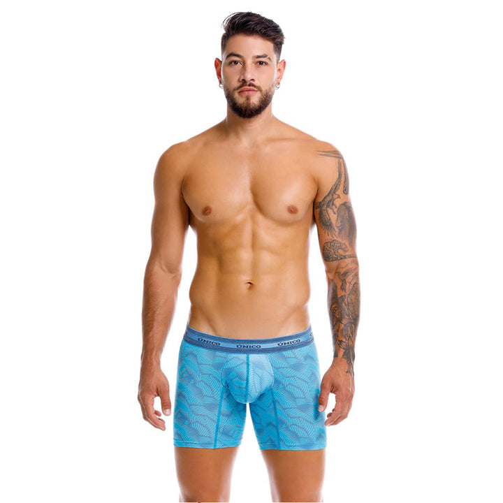 Mundo Único Men’s Boxer Medio Estraza Azul - Micro-Perforated Comfort Boxer Briefs