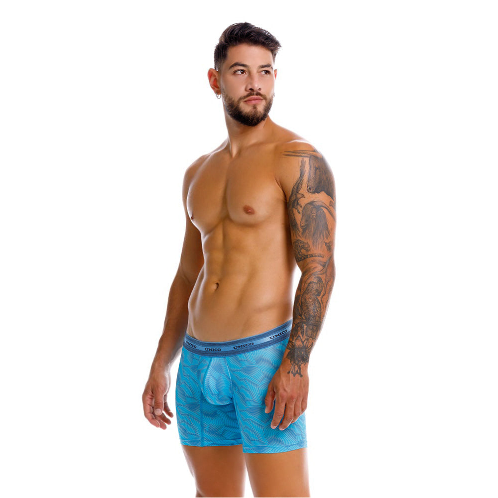 Mundo Único Men’s Boxer Medio Estraza Azul - Micro-Perforated Comfort Boxer Briefs