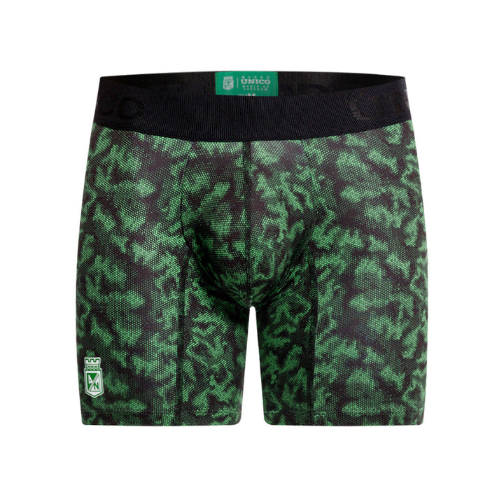 Mundo Unico Men’s Boxer Medio Golero Verde - Atlético Nacional Edition Microfiber Mid-Length Boxer Briefs