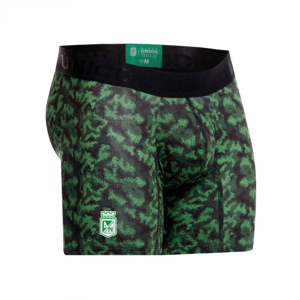 Mundo Unico Men’s Boxer Medio Golero Verde - Atlético Nacional Edition Microfiber Mid-Length Boxer Briefs