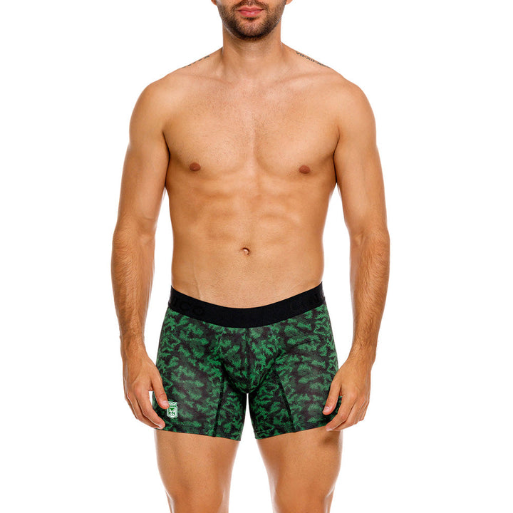 Mundo Unico Men’s Boxer Medio Golero Verde - Atlético Nacional Edition Microfiber Mid-Length Boxer Briefs