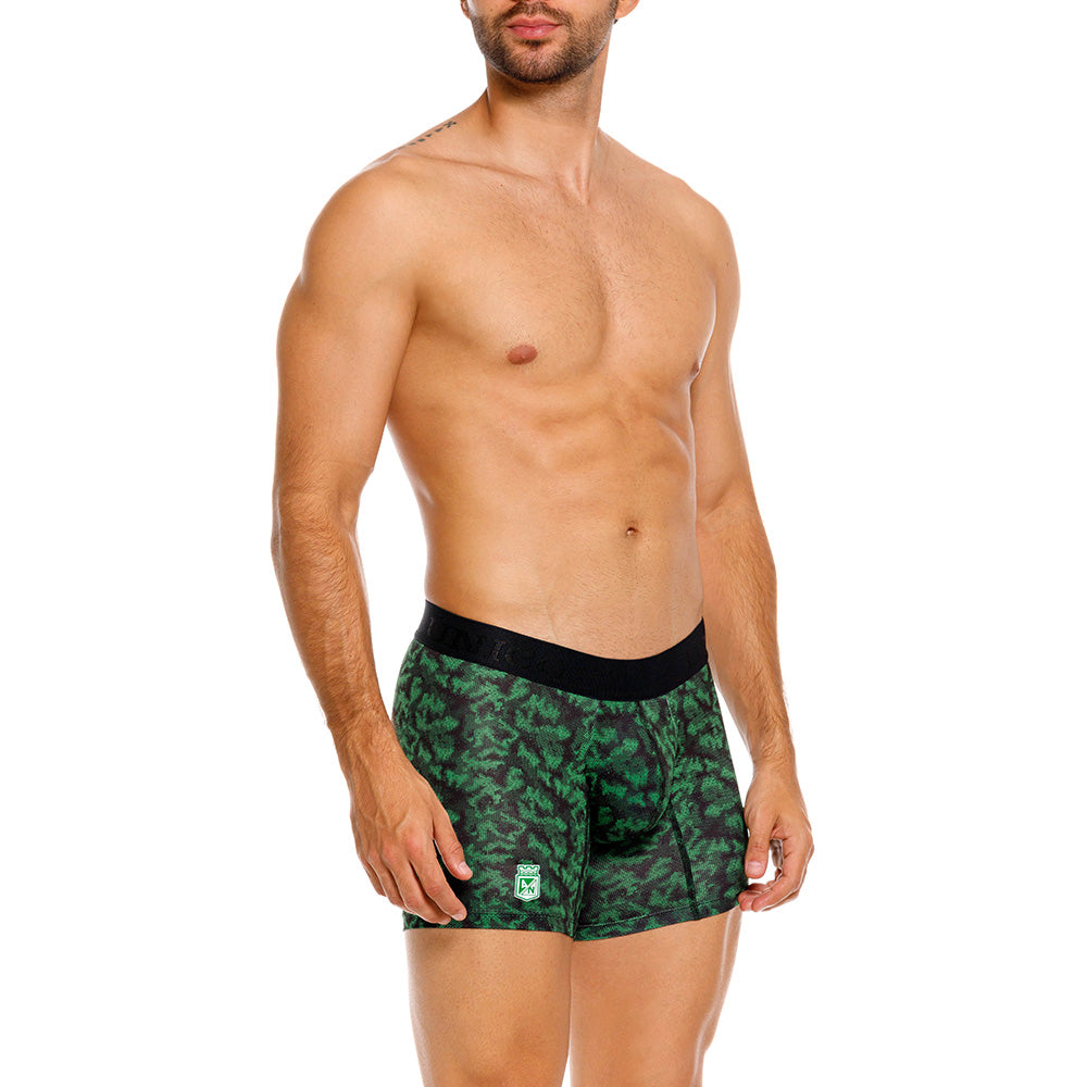 Mundo Unico Men’s Boxer Medio Golero Verde - Atlético Nacional Edition Microfiber Mid-Length Boxer Briefs