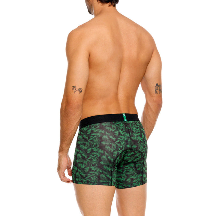 Mundo Unico Men’s Boxer Medio Golero Verde - Atlético Nacional Edition Microfiber Mid-Length Boxer Briefs