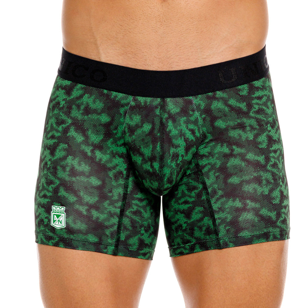 Mundo Unico Men’s Boxer Medio Golero Verde - Atlético Nacional Edition Microfiber Mid-Length Boxer Briefs