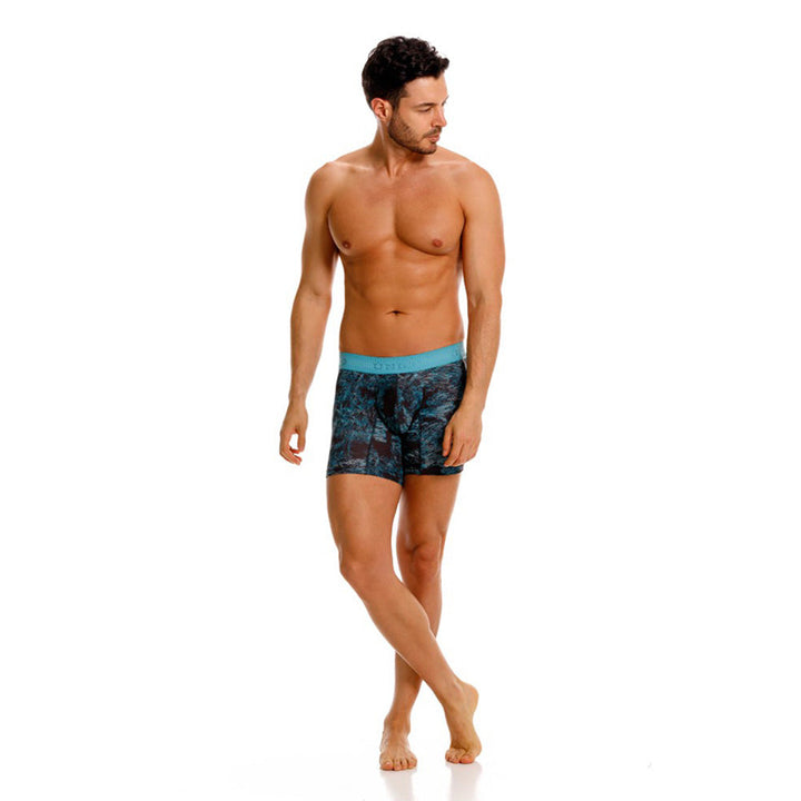 Mundo Único Blue Waves Boxer Briefs | Micro-Perforated, Quick-Dry Fabric & Urologist-Approved Pouch